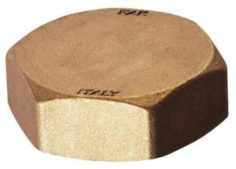 Заглушка для коллекторов ВР 1", латунь, FAR