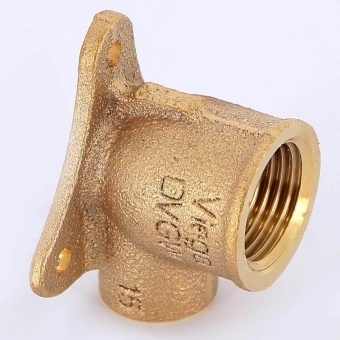 Водорозетка с 3-мя креплениями ВР 18x3/4", пайка, бронза, Viega