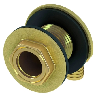 Соединение угловое сквозное резьбовое ВР 16x1/2", бронза, TECE