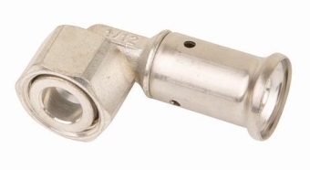 Соединение угловое с НГ 16x3/4" под прокладку, латунь, Henco