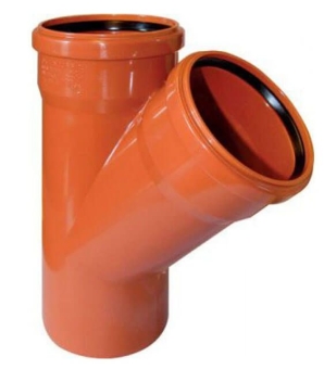 Тройник соед. 110х110х45° для нар. канал. Синикон