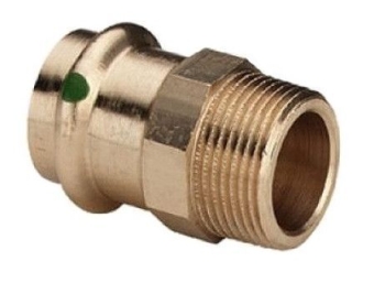 Муфта НР 15x1/2", пресс, бронза, Viega