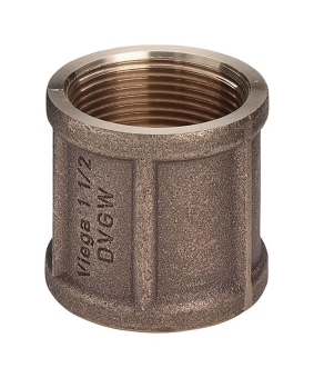 Муфта ВР-ВР 1*1/4" бронза, Viega