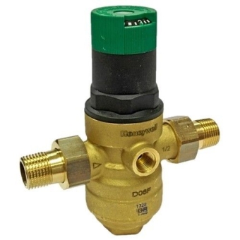 Клапан понижения давления D06F-11/2B (-, ГВ 70°/25 бар), Honeywell