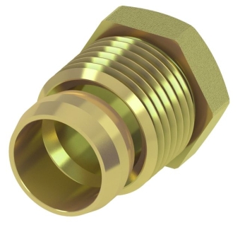 Соединение концевое НР 15x1/2" для SLHK-патрубков, латунь, TECE