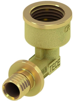 Угол 90° ВР 20x1/2", латунь, TECE