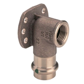 Водорозетка ВР 18x1/2", пресс, бронза, Viega