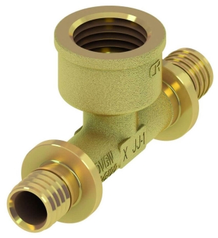 Тройник ВР 25x3/4"х25, латунь, TECE