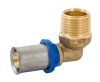 Угол 90° НР 16x1/2" NEW, латунь, A.P.E.
