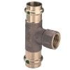 Тройник ВР 54x1/2"х54, пресс, бронза, Viega