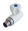 Кран шаровой разборный прямой с накидной гайкой 25x 1/2", (PP) Kalde