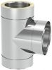 Тройник 90° Ø115, сталь 304/316L, двустенная система, Jeremias