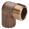 Угол 90° НР 22x1/2", пайка, бронза, Viega