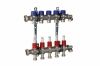 Коллекторная группа распределительная 1" с 10 выходами Евроконус 3/4", с расходомерами, 50 мм (обнов. 2016), FRANKISCHE