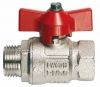 Кран шаровой для воды Нр*Вр 1*1/4" полный проход, бабочка, (латунь) "093 IDEAL" ITAP