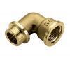 Угол 90° НР-ВР 1/2"x1/2" с упором, латунь, Multibrand