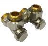 Узел нижнего подключения угловой 3/4"х3/4" под концовку евроконус для двухтрубных систем, Oventrop
