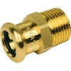 Муфта НР 22x1/2", пресс, бронза, SANHA