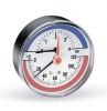 Термоманометр аксиальный 80 мм, 0-6 бар, с запорным клапаном, FR 818 (TMAX) F+R818 Watts