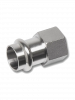 Муфта ВР 15x1/2" нержавеющая сталь 304, SANHA