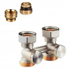 Узел нижн. подкл. прям. 1/2"х3/4" конц. евроконус, 2-х труб., Giacomini