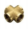 Крестовина ВР-ВР 3/4"x3/4" никелиров. латунь, Multibrand