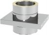 Пластина основания проходная,  Ø300, сталь 304/316L, двустенная система, Jeremias