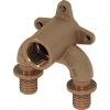 Водорозетка-тройник ВР 16x1/2"х20 закругленный, бронза, TECE