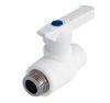 Кран шаровой комбинированный с наружной резьбой 25х3/4", (PP) Kalde