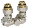 Узел нижнего подключения угловой 1/2"-3/4" концовка евроконус, для однотрубных систем, Viessmann