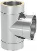 Тройник 87° Ø150, сталь 304/316L, двустенная система, Jeremias