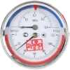 Термоманометр ТМТБ-31Т.1 (0 - 120°С) (0 - 0,4 MPa), G1/2(сзади), 80 мм, шток 46 мм, кл. 2,5, Росма