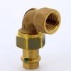 Американка угловая ВР 18x3/4" под прокладку, пресс, бронза, Viega