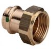 Муфта ВР 15x1/2", пресс, бронза, Viega