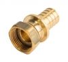 Соединение с НГ 16x1/2" под прокладку, латунь, STOUT