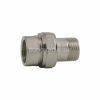 Сгон с НГ прямой НР-ВР 1*1/2", коническое уплотнение, латунь никелированная, ITAP