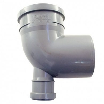 Отвод с фронт. патрубком 110*50*87°30, Политэк