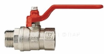 Кран шаровой для воды Нр*Вр 1/2" стандартный проход, рычаг, (латунь) "117 VIENNA" ITAP