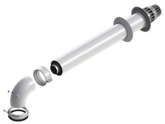 60/100/Al Комплект для прохода через стену телескопический, с отверстиями для проведения измерений Protherm