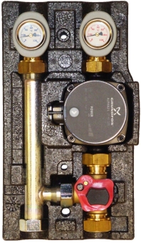 Насосно-смесительный модуль ECO МК DN20, 3/4” с насосом Grundfos UPS 15-65, Huch EnTEC