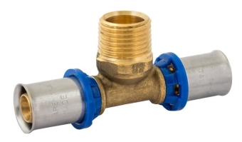 Тройник НР 20x3/4" NEW, латунь, A.P.E.