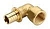Угол 90° ВР 16x3/4", латунь, STOUT