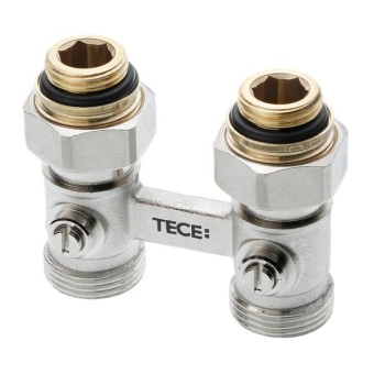Узел нижн. подкл. прям. 3/4"Ek-1/2" конц. евроконус, 2-х труб., TECE
