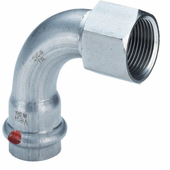 Угол 90° ВР 18x1/2" оцинкованная сталь, Viega