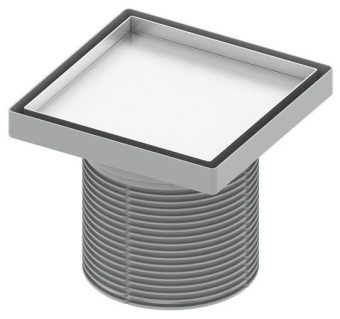Основа для плитки 150x150 с рамкой и монтажным элементом, TECEdrainpoint S