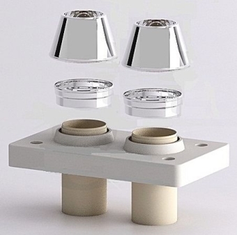 Верхний комплект (изоляция) &Oslash;14-18, двухходовой, с вентаканалом, Uni, Schiedel