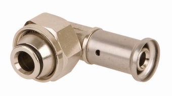 Соединение угловое с НГ 16x3/4" евроконус, латунь, Henco