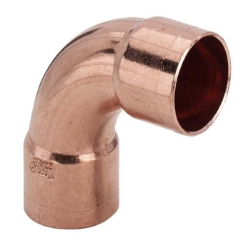Отвод 90° двухраструб, 15х15, пайка, медь, Viega