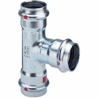 Тройник 108х76,1х108 оцинкованная сталь, Viega