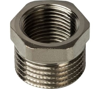 Футорка НР-ВР 3/4"x1/2" никелиров. латунь, Multibrand